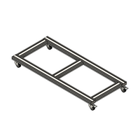 41-190-0 MODULAR SOLUTIONS REINFORCED CASTER CORNER MOUTNING PLATE FOR CASTER OR FOOT HARDWARE NOT INCLUDED